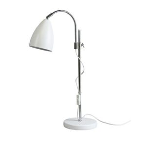 Belid Sway bordlampe i mat hvid E27 - max 60W - højde 68 cm - justerbar B4023
