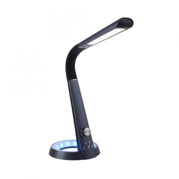 Paul Neuhaus Bill LED skrivebordslampe dæmpbar med lys i lampefoden og USB port