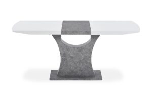 Azusa Spisebord, Hvid/grå