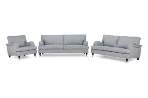 Howard Classic Sofagruppe (3,5+3 Pers. Sofa Og Lænestol), Grå