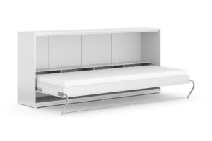 Compact Sengeskab (Vandret) Inkl. Madras, Hvid