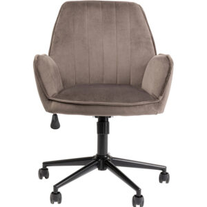 KARE DESIGN Marisa Grey kontorstol, m. armlæn - grå polyester og stål