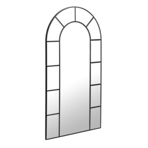 LAFORMA Nediva vægspejl - sort metal og spejlglas (88x165)