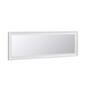 LAFORMA Romila vægspejl, rektangulær - hvidt genbrugsplast og spejlglas (52x152,5)
