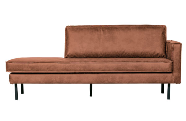 BEPUREHOME Rodeo daybed, højre - cognac stof