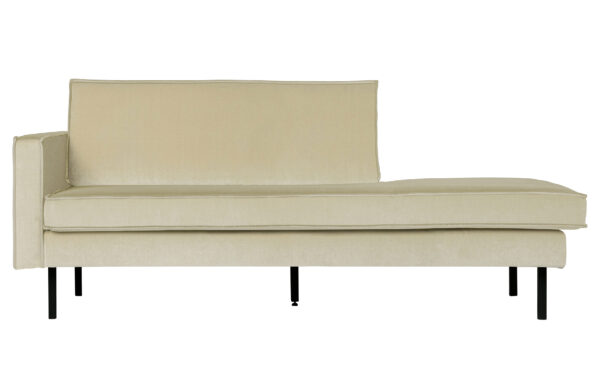 BEPUREHOME Rodeo daybed, venstre - pistacie fløjl