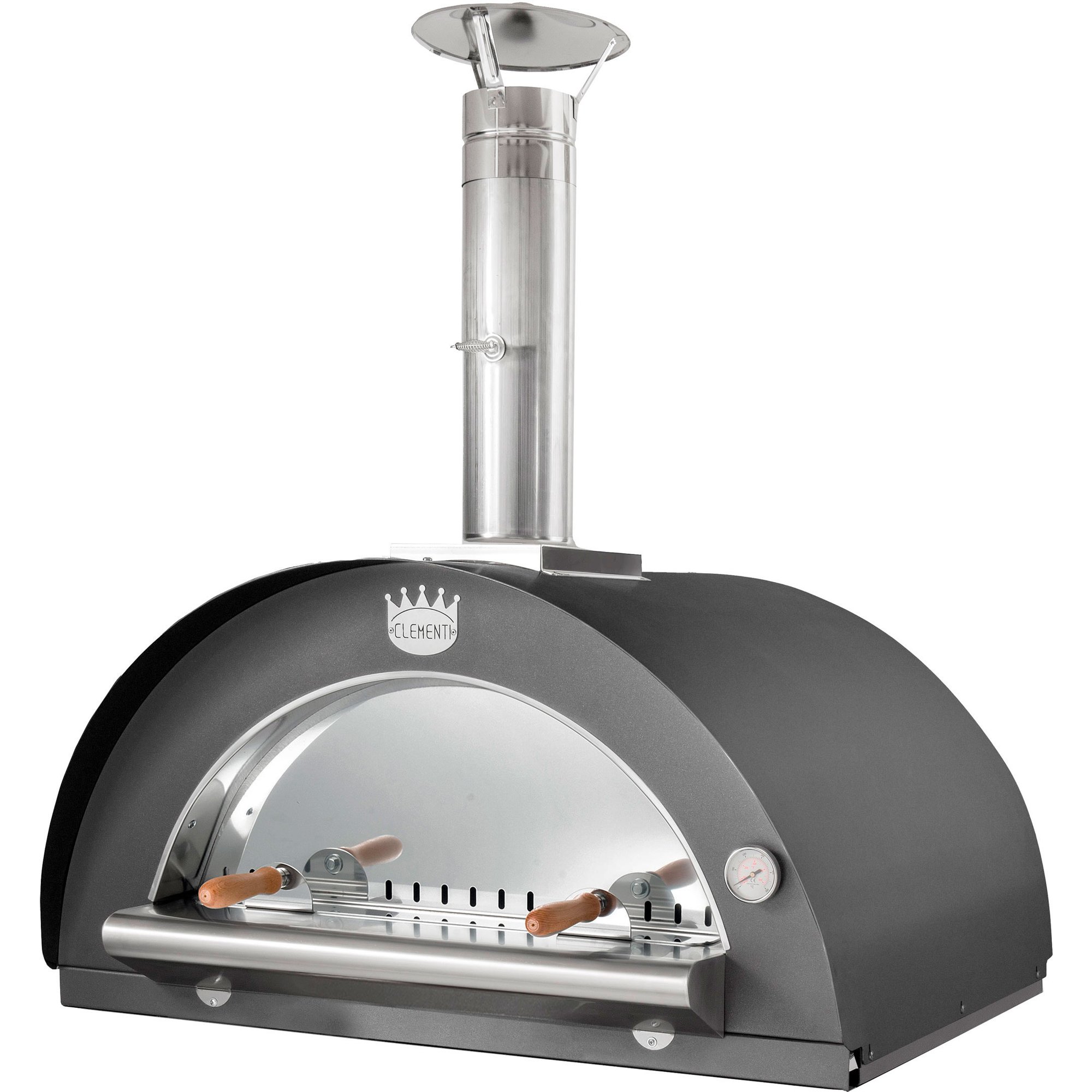 Clementi Family Brændefyret Pizzaovn 100x80 cm. Antracit