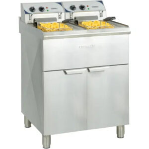 Friture - 2 x 10 Liter - 2 x 9000 watt - Med underbord