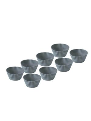 Funktion Muffin mould 8 pcs. grey silicone