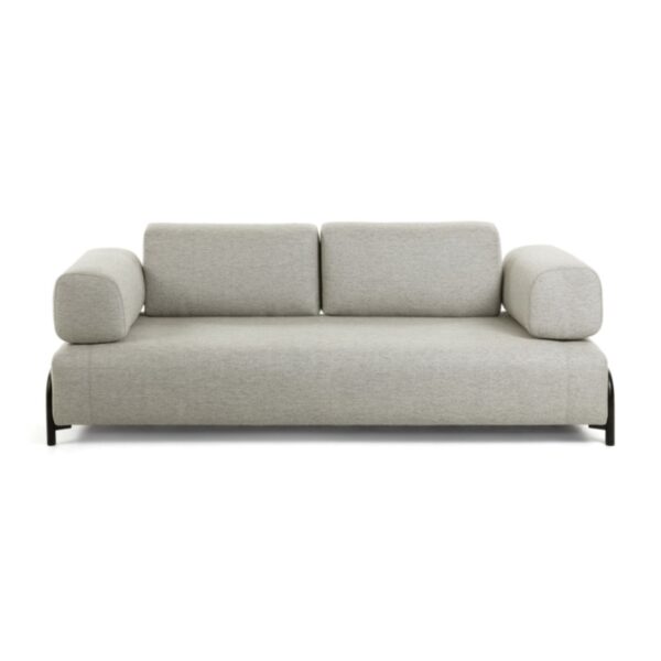 LAFORMA Compo 3 pers. sofa - beige polyester og stål