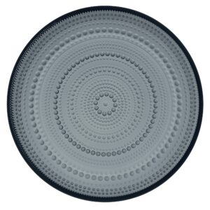 Iittala Kastehelmi tallerken 24,8 cm. mørk grå