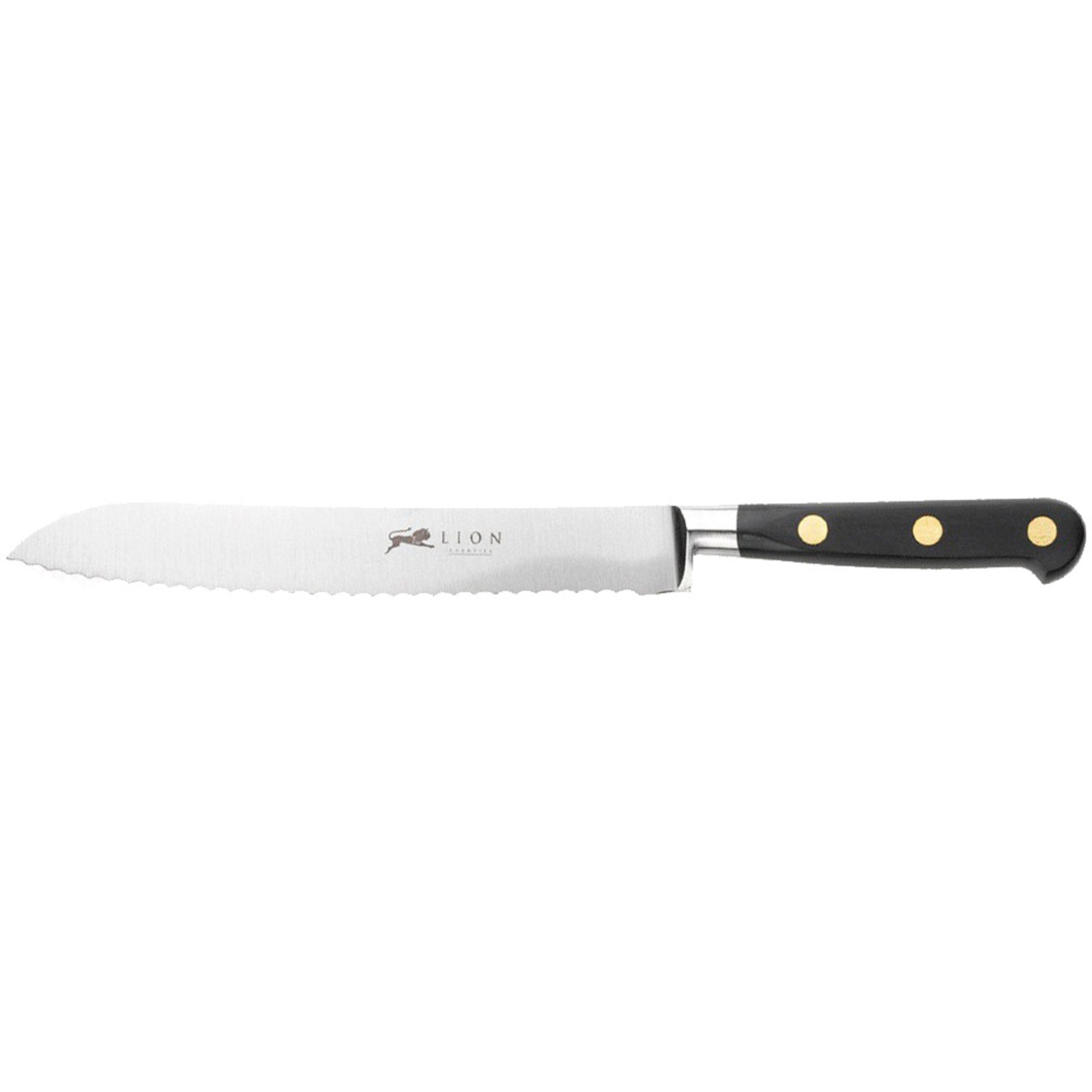 Lion Sabatier Ideal brødkniv 20 cm. sort