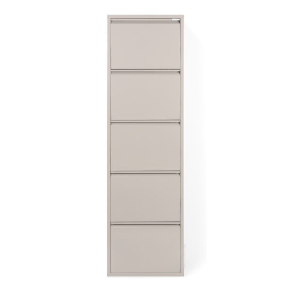SPINDER DESIGN BILLY 5 skoskab, m. 5 låger - silky taupe stål